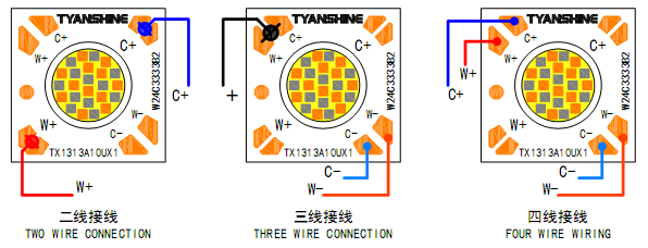 TYANSHINE LED Driver Compatibility — 2-Wire, 3-Wire, and 4-Wire Connections