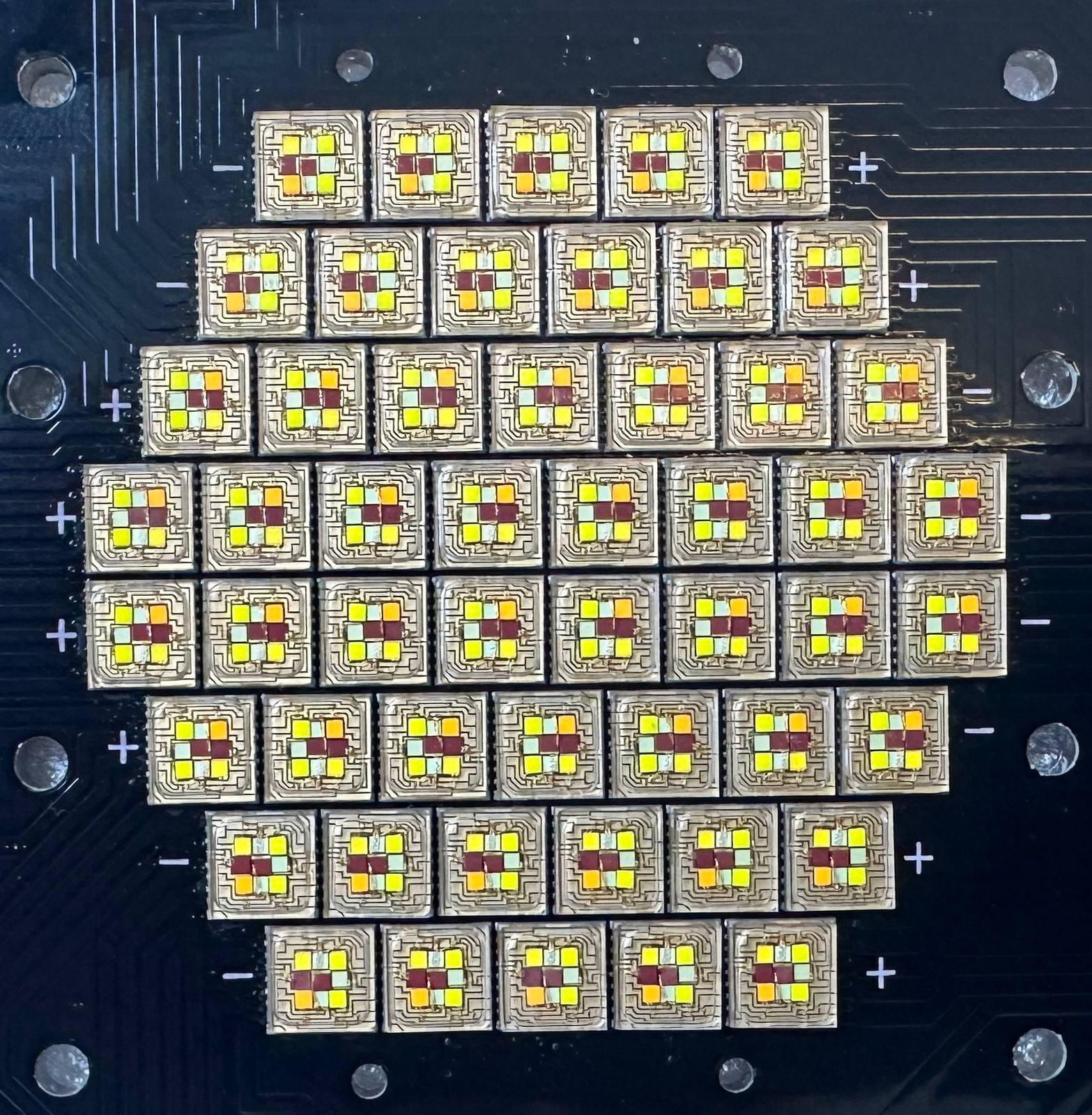 8-Channel RGBLAC LED Board — Deep Red 660nm + Indigo 405nm SMD Array